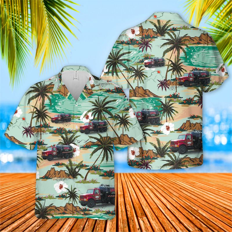 Rumpke Waste & Recycling Portable Restroom Service Hawaiian Shirt