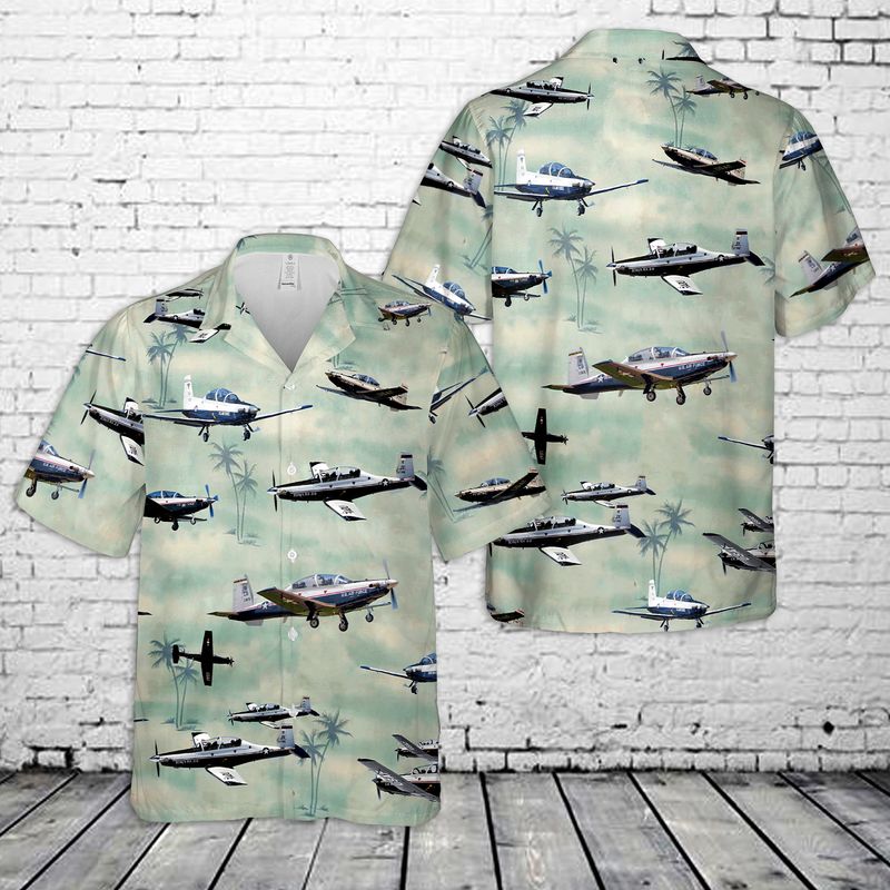 Beechcraft T-6 Texan II Hawaiian Shirt