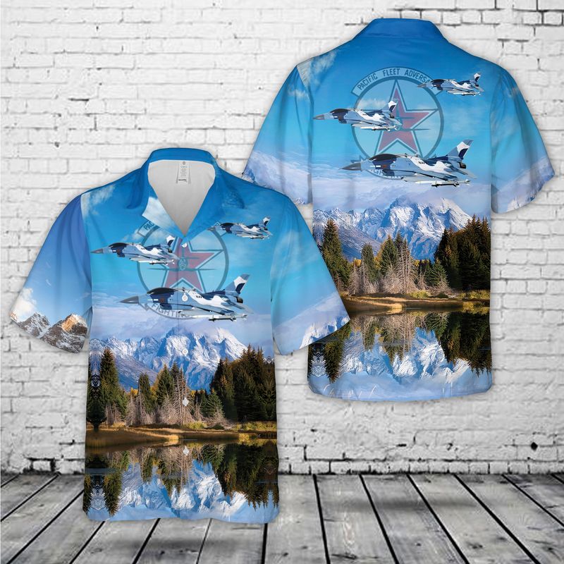 US Navy Lockheed Martin F-16N Fighting Falcon Bandits Hawaiian Shirt