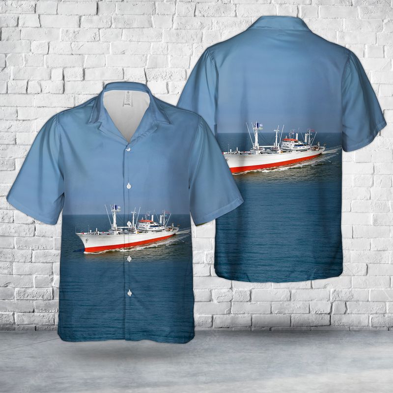 MS Cap San Diego With Cranes Hawaiian Shirt