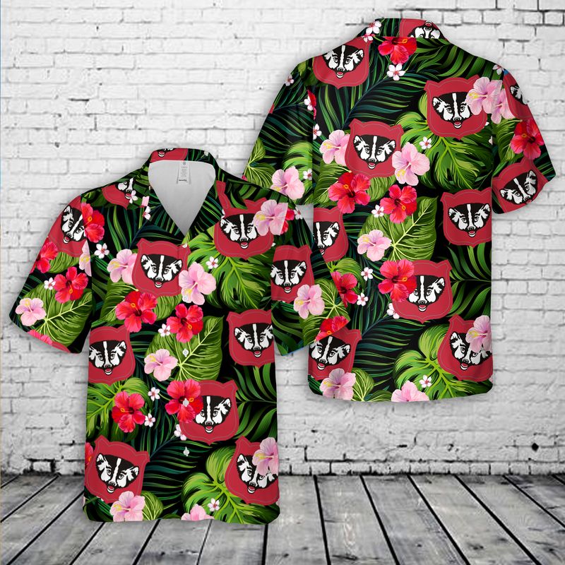 Wisconsin Army National Guard Hawaiian Shirt