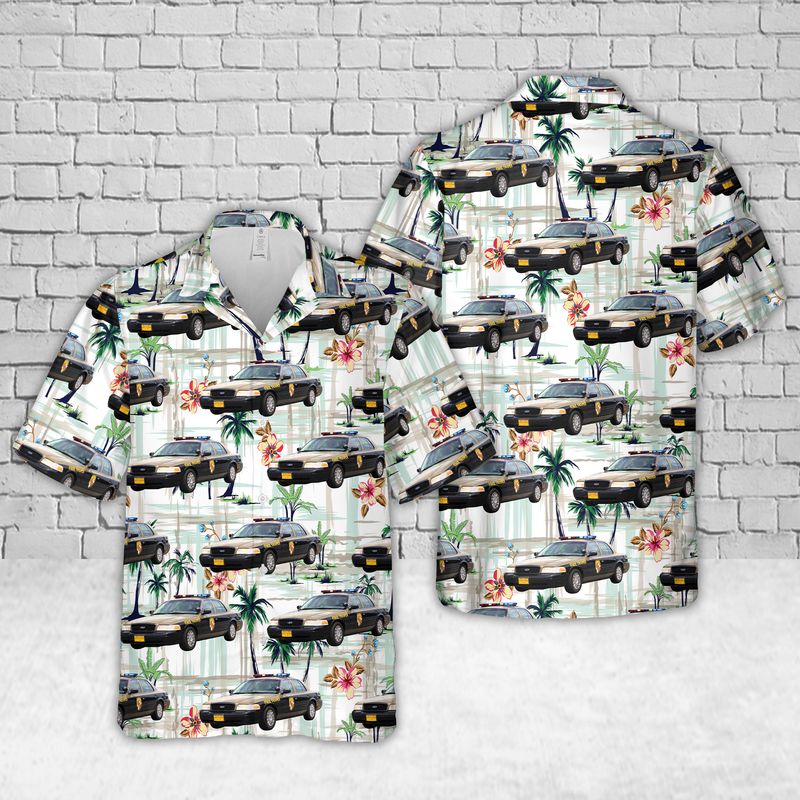 Maryland State Police Car Hawaiian Shirt