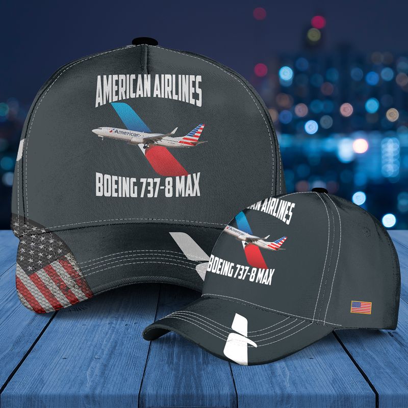 American Airlines Boeing 737-8 MAX Baseball Cap
