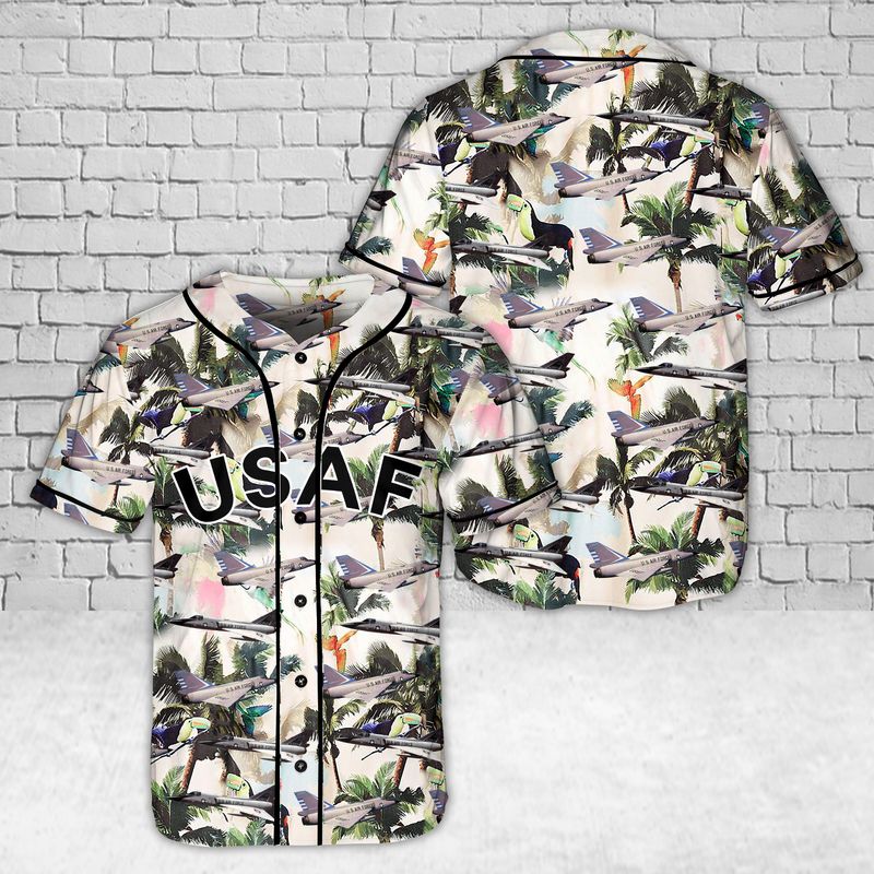 US Air Force Convair F-106 Delta Dart AOP Baseball Jersey
