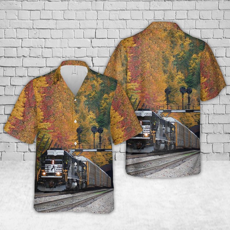 Norfolk Southern Railway Hawaiian Shirt