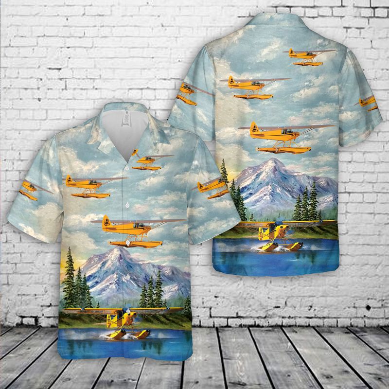 Piper Cub Floatplane Hawaiian Shirt