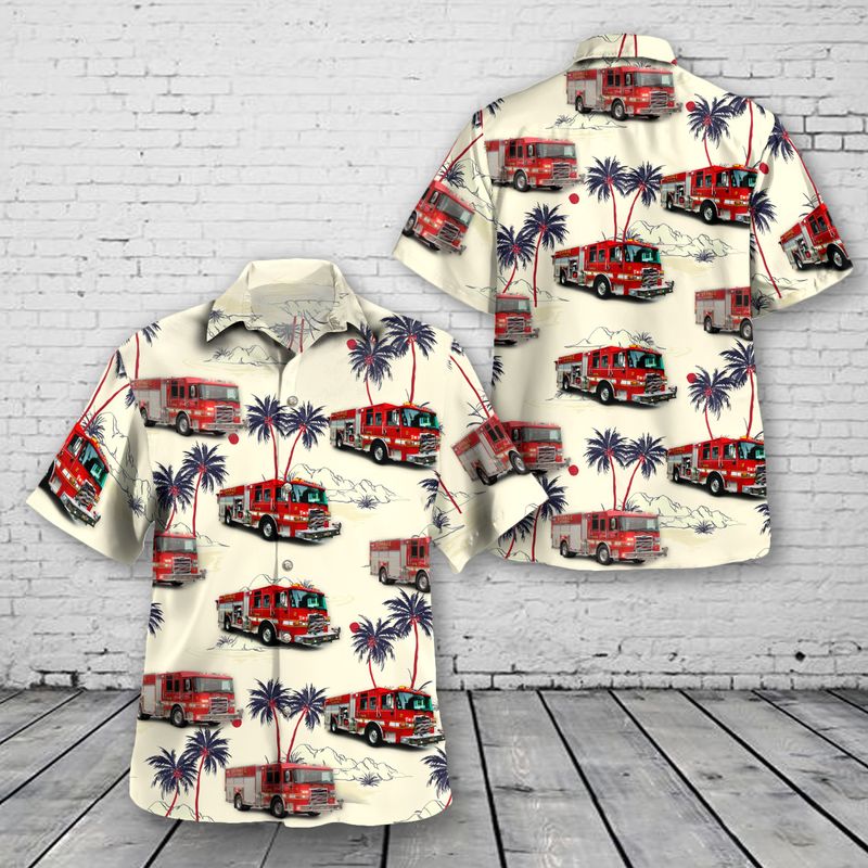 Orange Fire Rescue EMS, Orange, Massachusetts Hawaiian Shirt