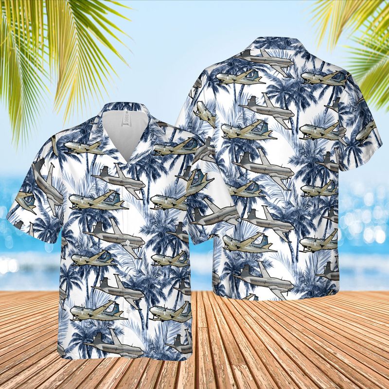 German Navy Breguet 1150 Atlantic Hawaiian Shirt