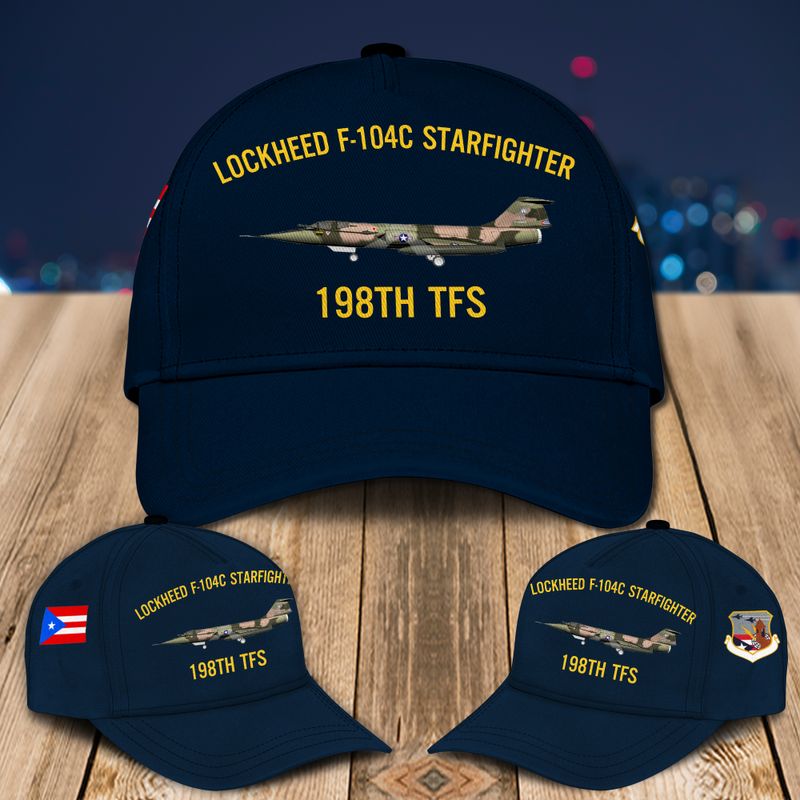 Puerto Rico Air National Guard Lockheed F-104C Starfighter 198th TFS Baseball Cap