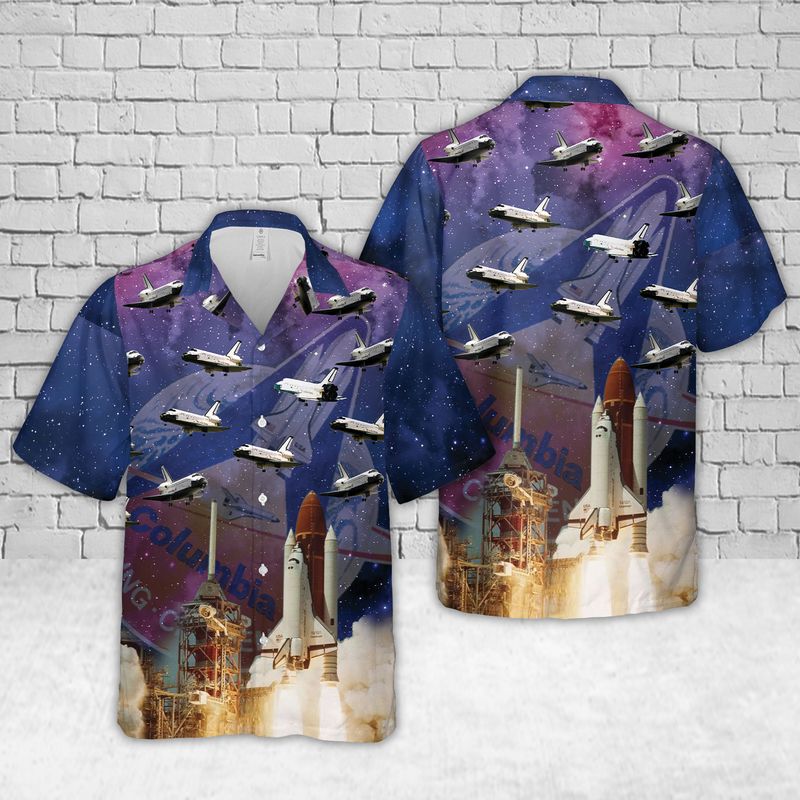 Space Shuttle Columbia Hawaiian Shirt