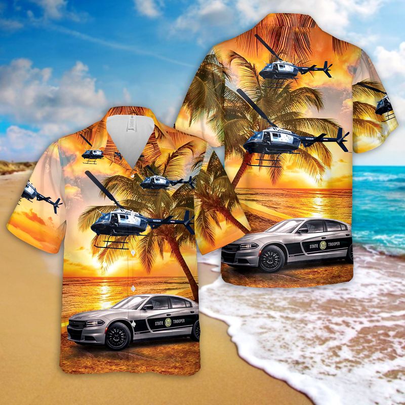 North Carolina State Highway Patrol Hawaiian Shirt