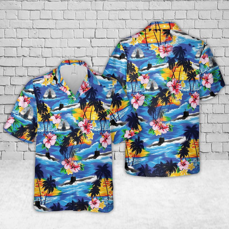 Navy USS Texas (SSN-775) Hawaiian Shirt