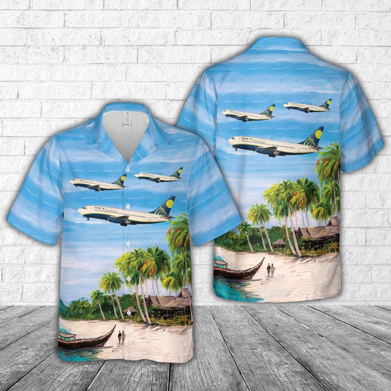 Sky Airline Boeing 737-200 Hawaiian Shirt