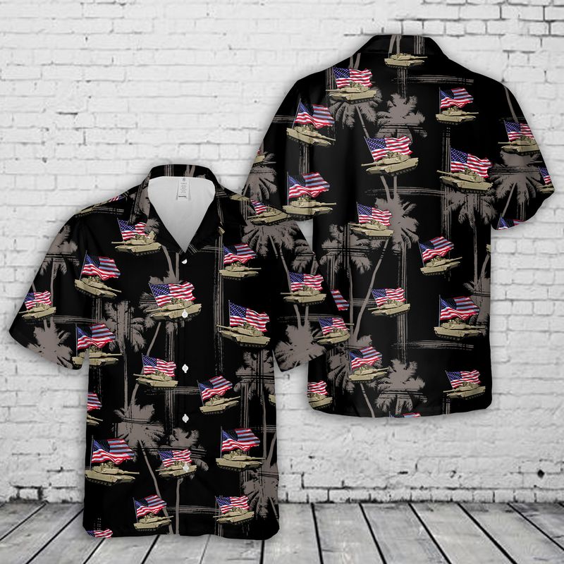 M1 Abrams Tank 4th Of July Hawaiian Shirt
