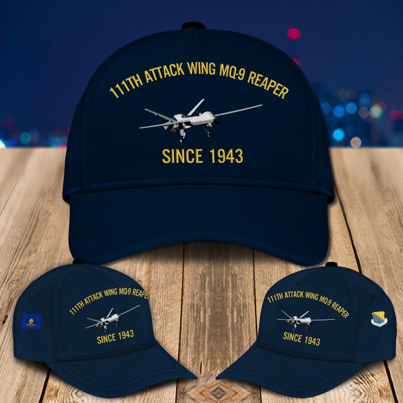 Pennsylvania Air National Guard 111th Attack Wing MQ-9 Reaper Baseball Cap