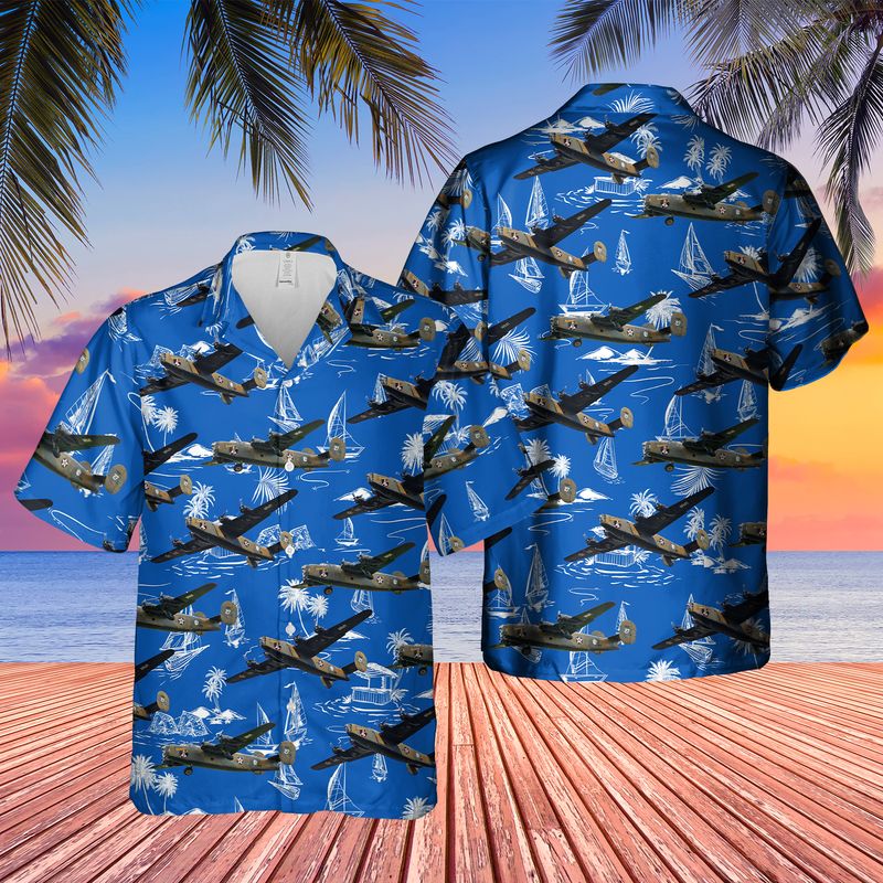 Consolidated B-24 Liberator Diamond Lil Hawaiian Shirt