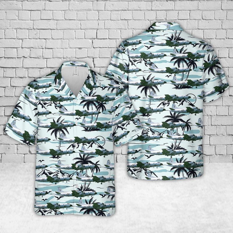 Lockheed P-3 Orion Patrol Squadron 93 Hawaiian Shirt