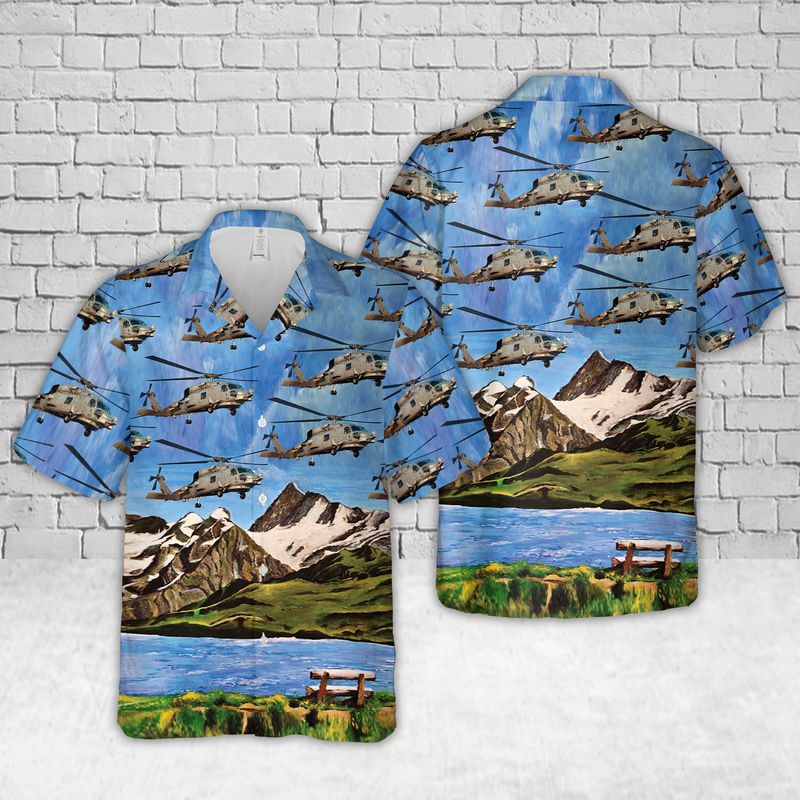 US Navy MH-60 Seahawk Hawaiian Shirt