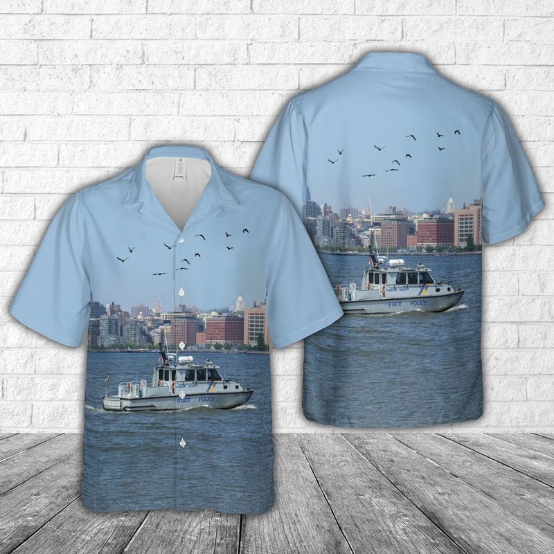 New Jersey State police Boat Hawaiian Shirt