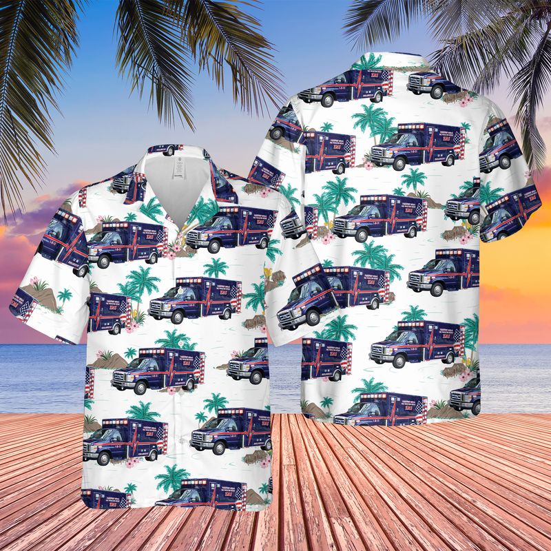 Illinois Freeport Rural Ambulance Hawaiian Shirt