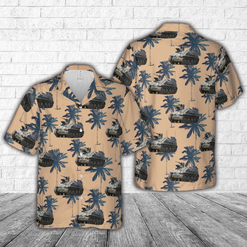 Swedish Army Pansarbandvagn 301 Hawaiian Shirt