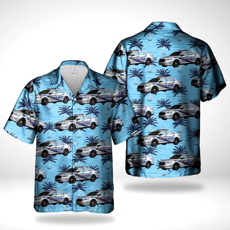 Louisville Metro Police Department LMPD Ford Police Interceptor Car Hawaiian Shirt