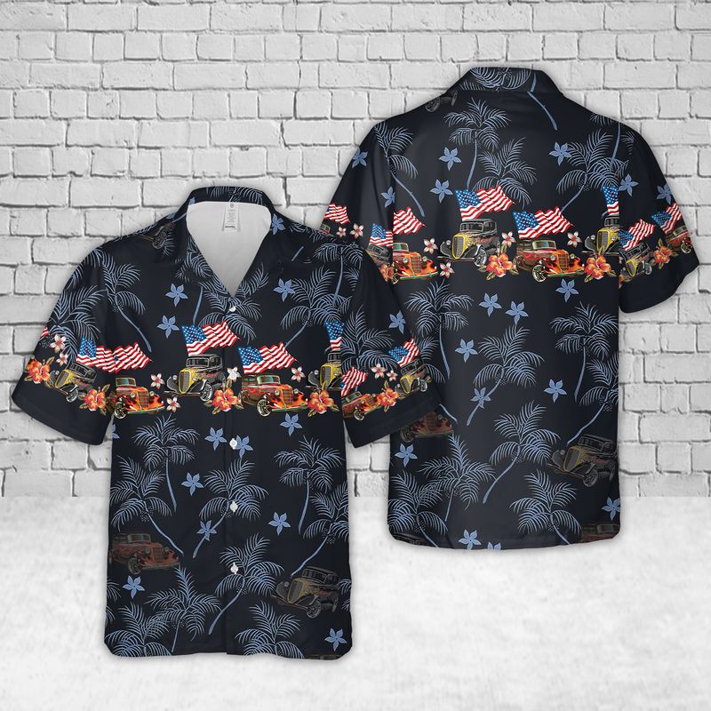 Hot Rod Classic Car Hawaiian Shirt