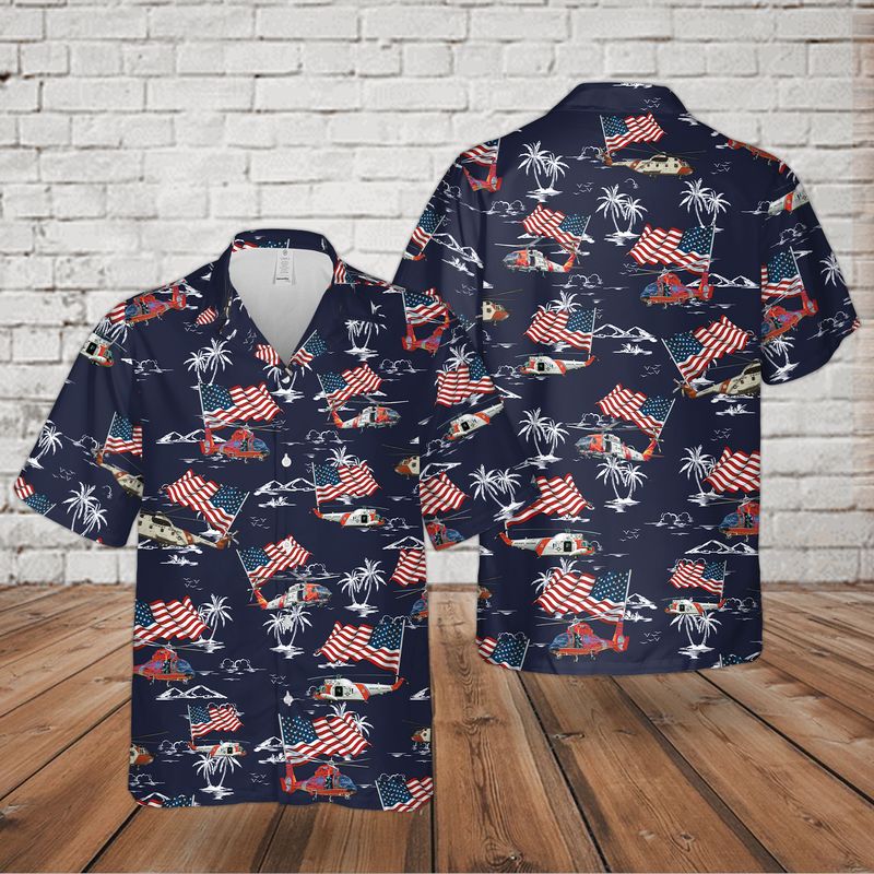 US Coast Guard 4th Of July Hawaiian Shirt