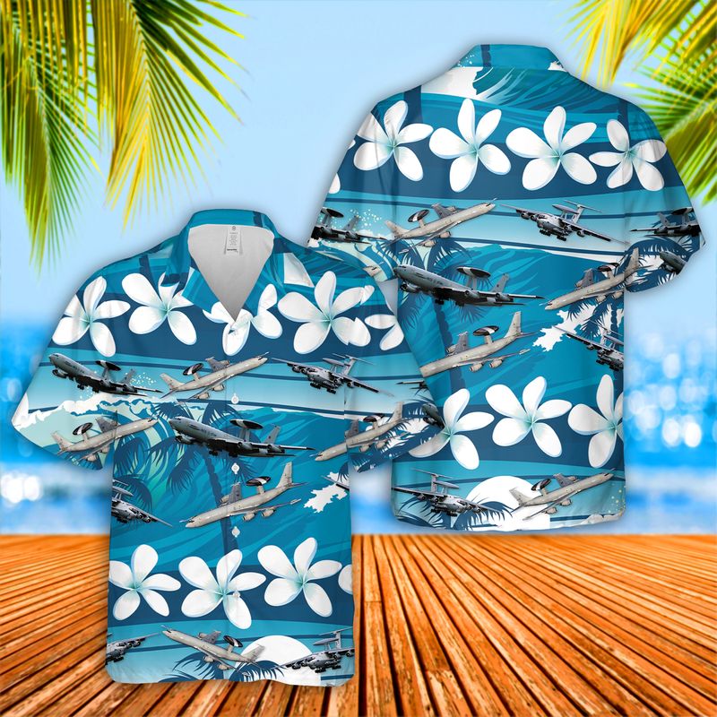 Boeing E-3 Sentry Hawaiian Shirt