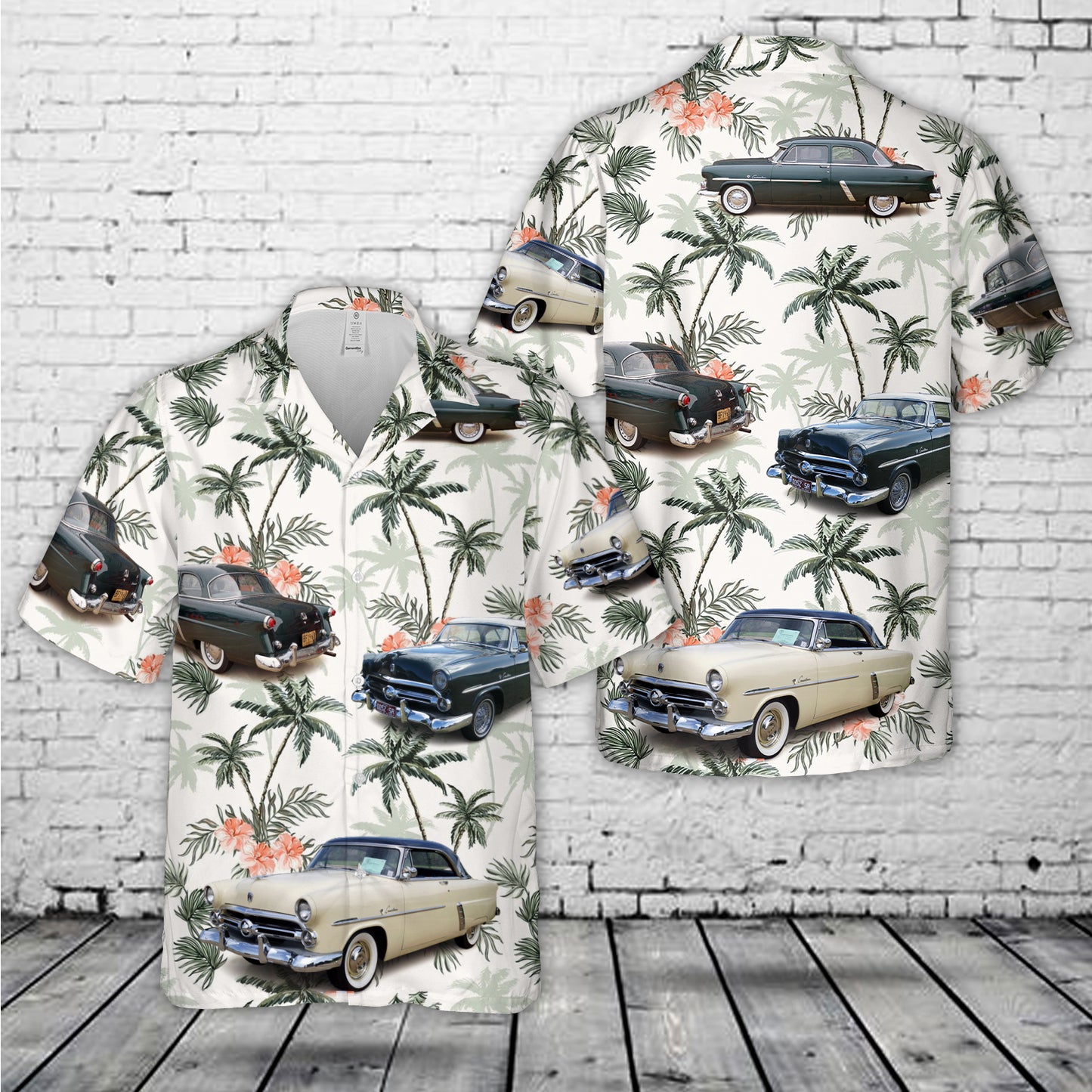 1952 Ford Crestline Victoria Coupe Hawaiian Shirt