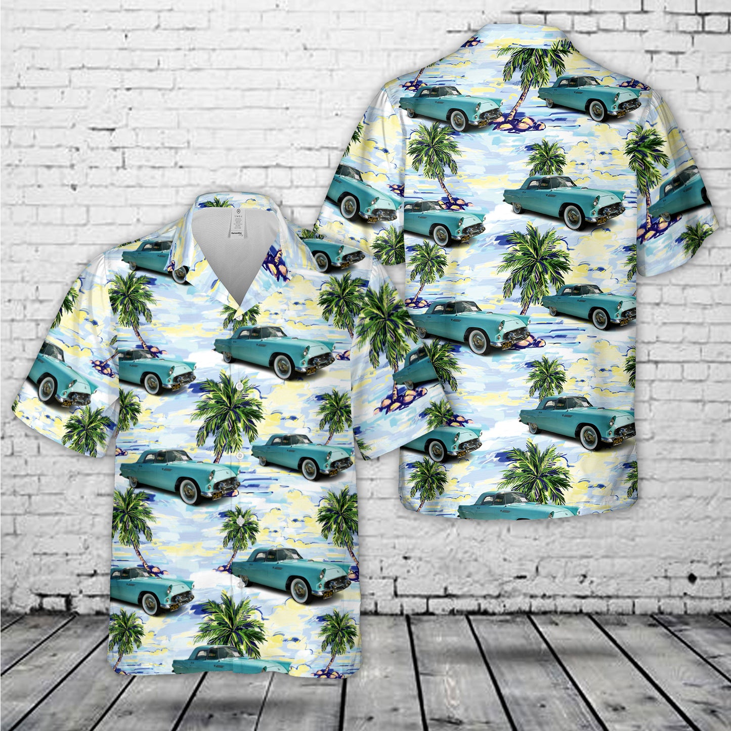 1955 Ford Thunderbird Hawaiian Shirt