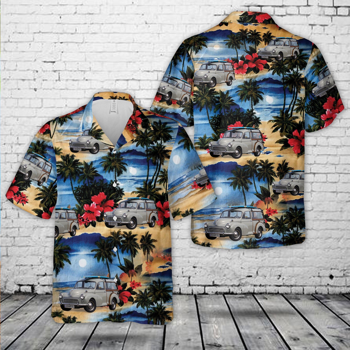 1957 MORRIS MINOR TRAVELLER Hawaiian Shirt