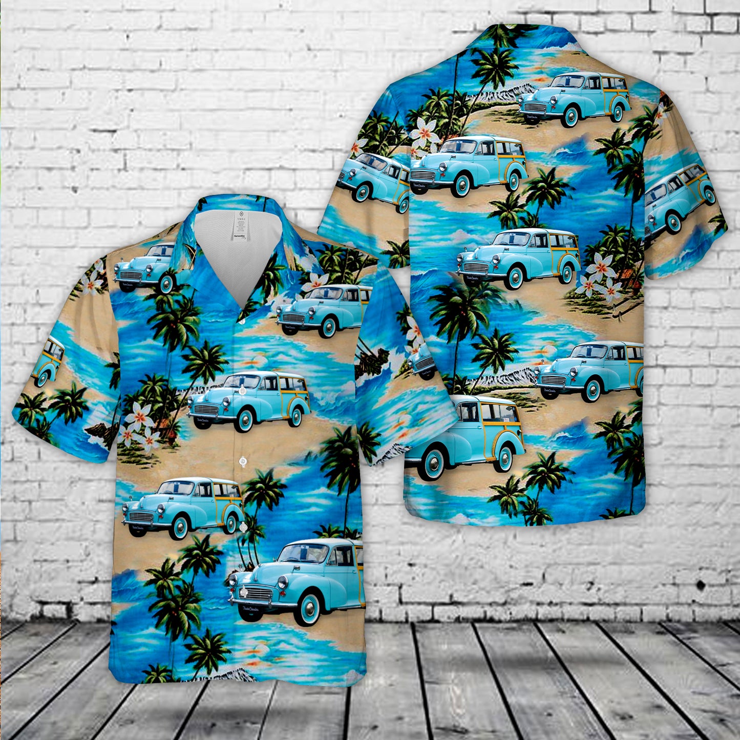 1970 Morris Minor 1000 Traveller Hawaiian Shirt
