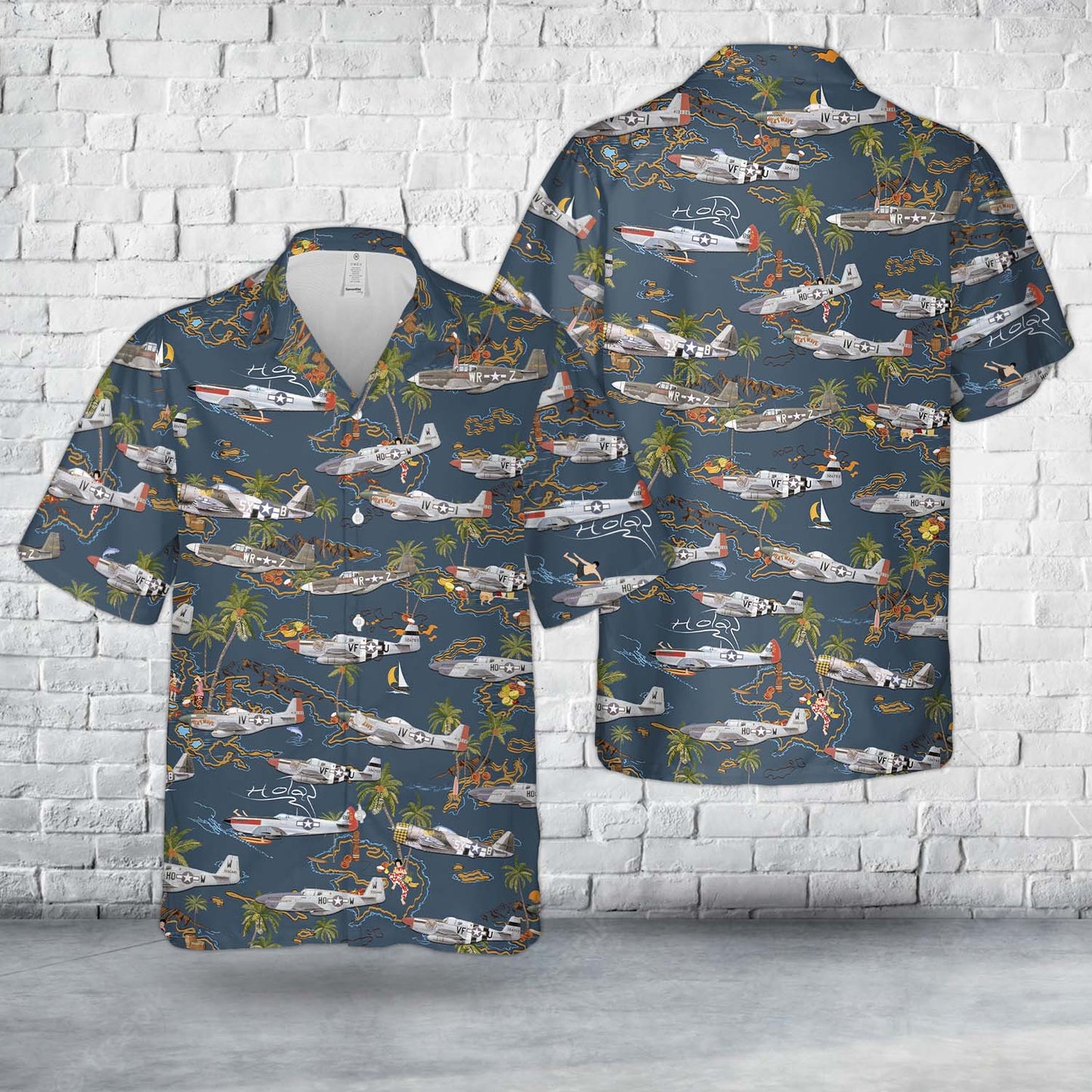 Allied Aircraft of World War II Hawaiian Shirt