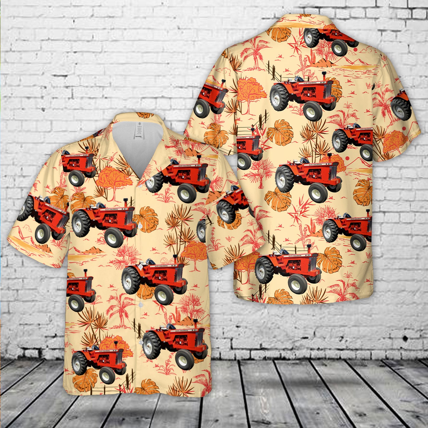 Allis Chalmers D21 Tractor Hawaiian Shirt