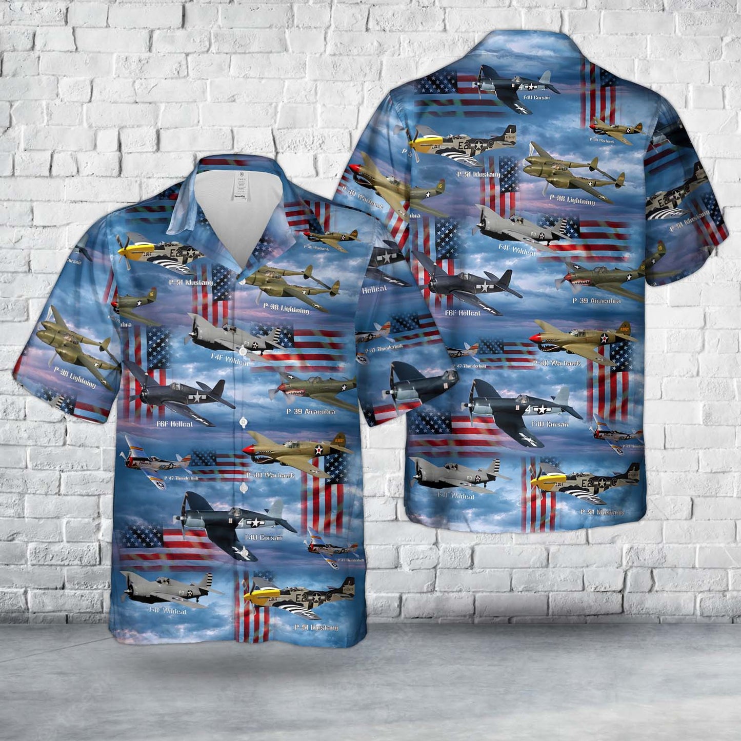 American Fighters of World War II Hawaiian Shirt
