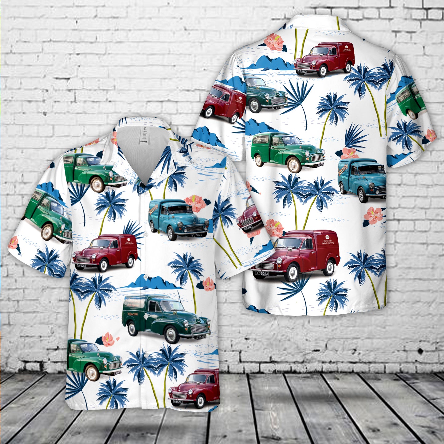 Austin Morris Minor Van Hawaiian Shirt