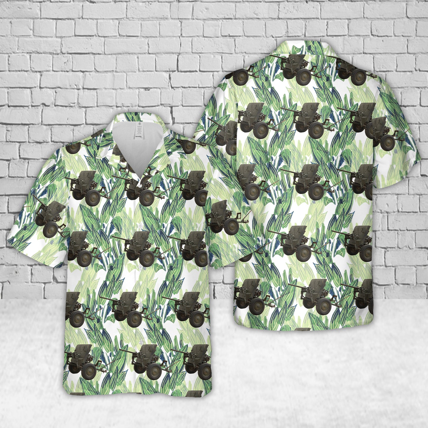 Australian Army 2 Pounder Anti-tank Gun Carrier In WW2 Hawaiian Shirt