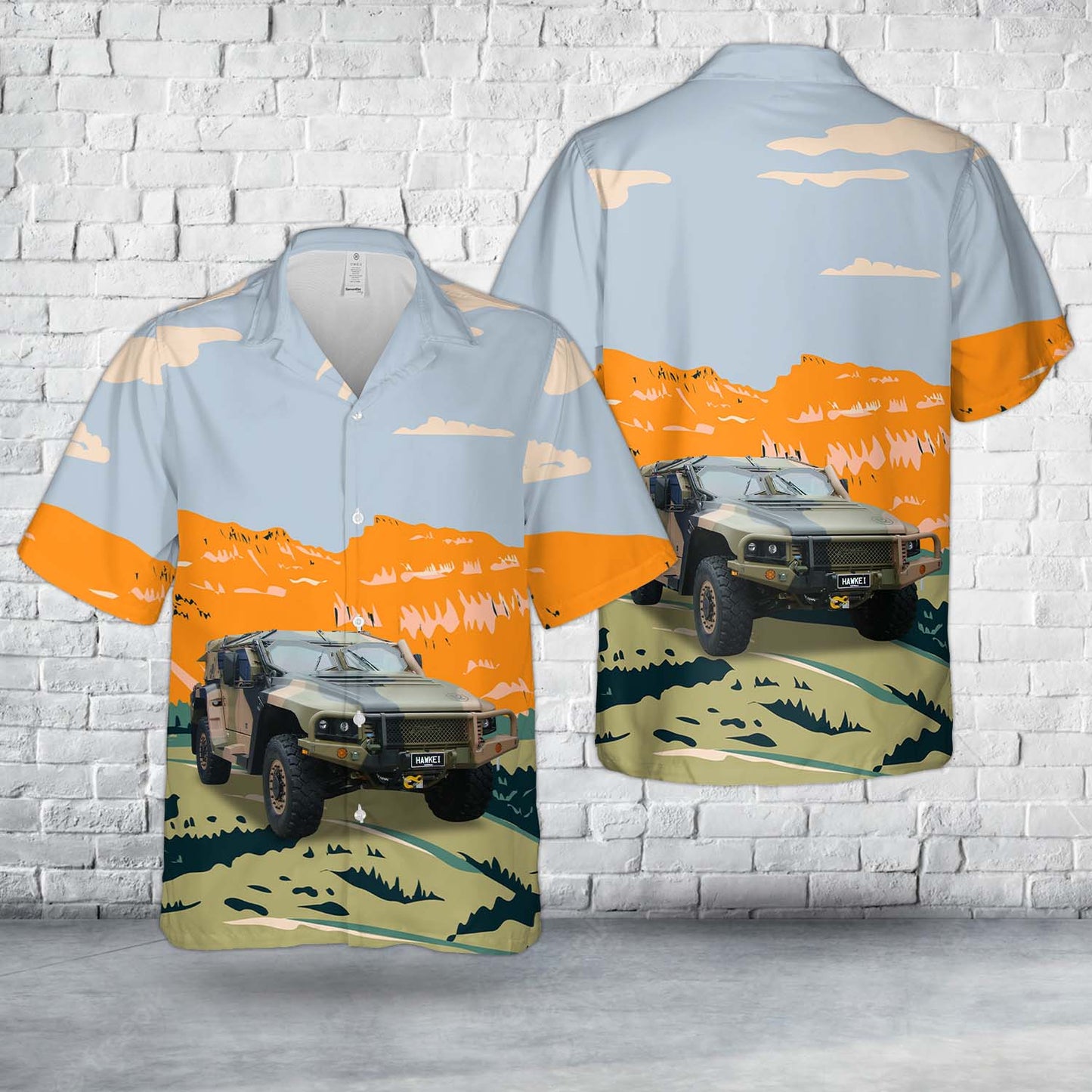 Australian Army Hawkei Light Utility Vehicles Hawaiian Shirt