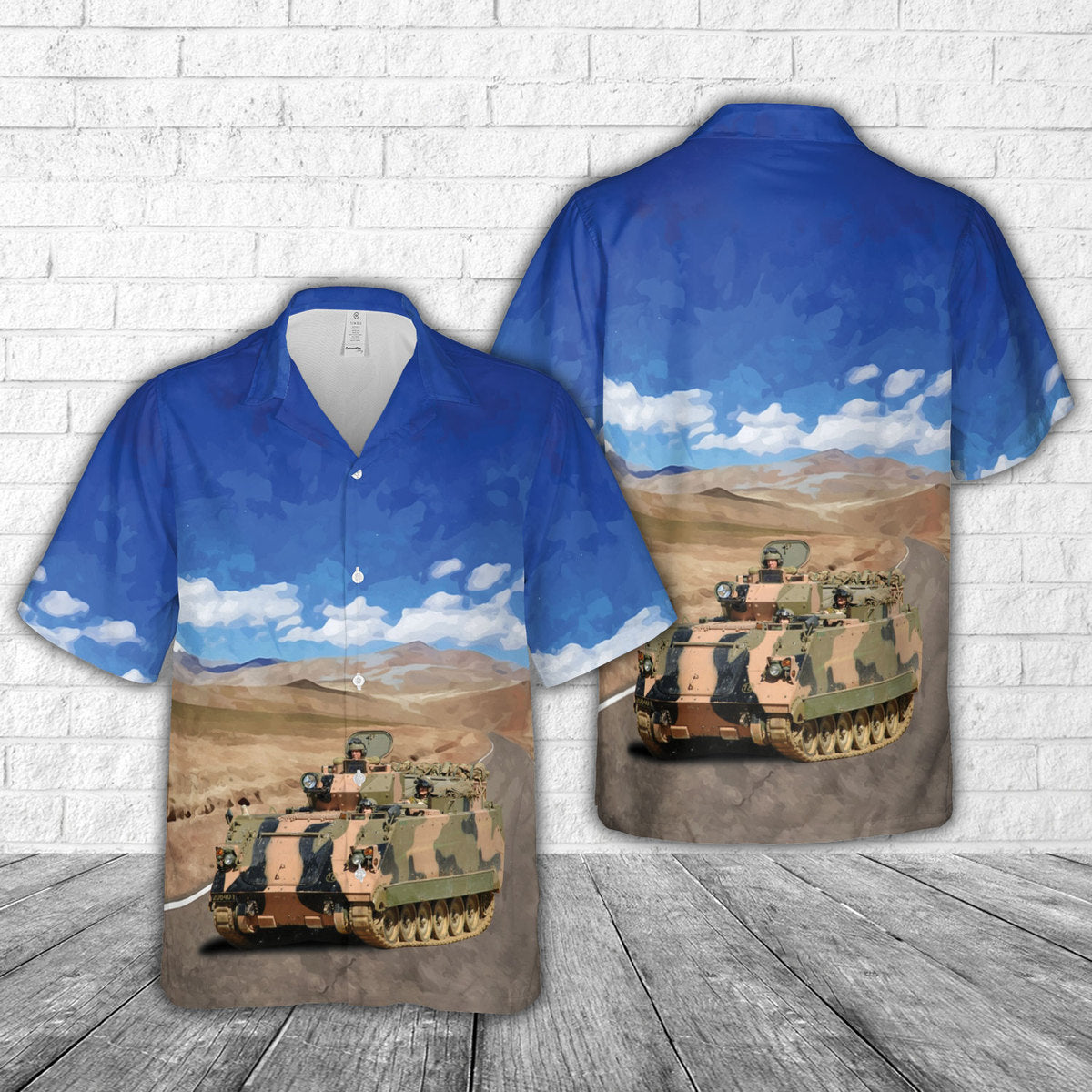 Australian Army M113AS4 Armored Personnel Carrier Hawaiian Shirt
