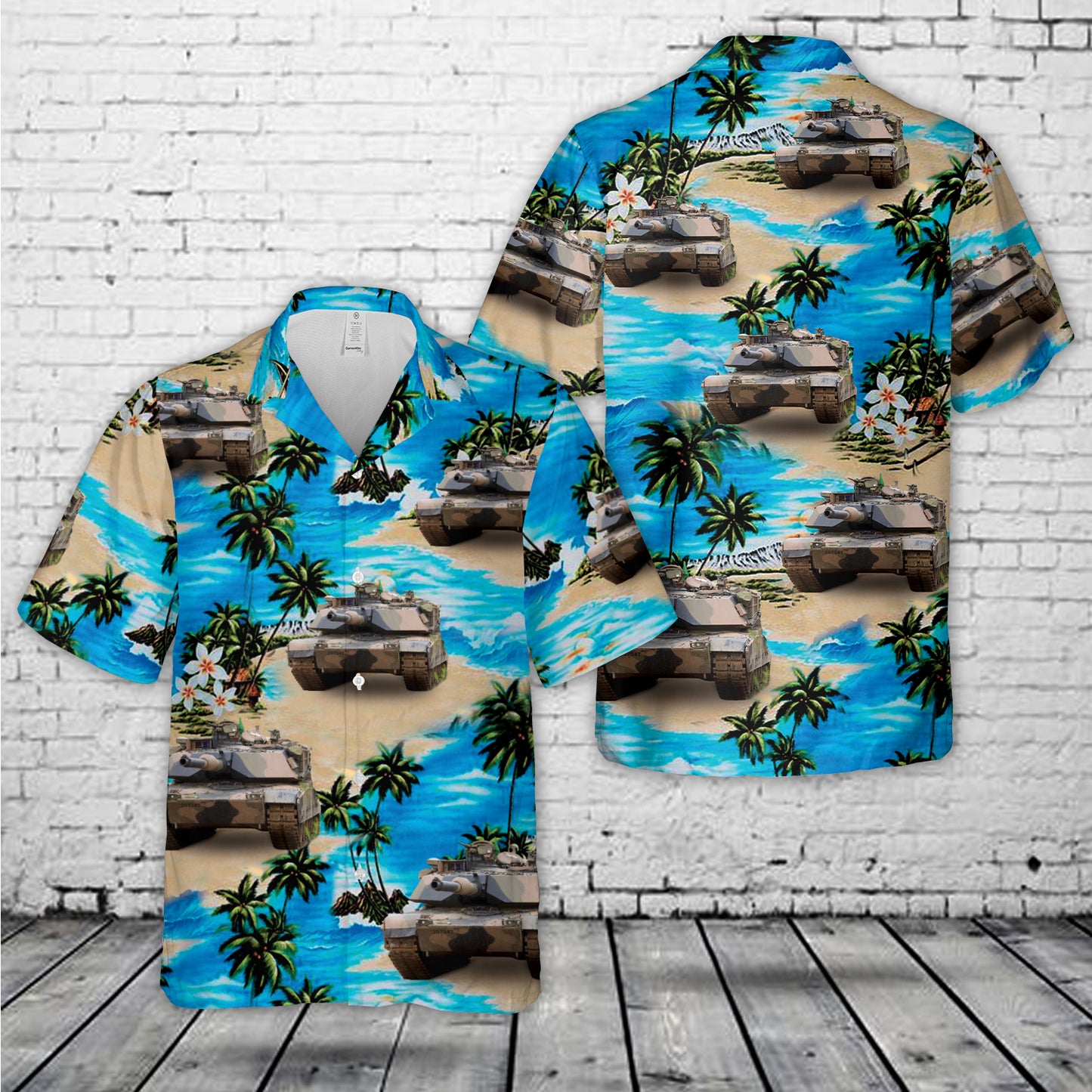 Australian Army M1A1 Abrams tank 1st Armoured Regiment Hawaiian Shirt