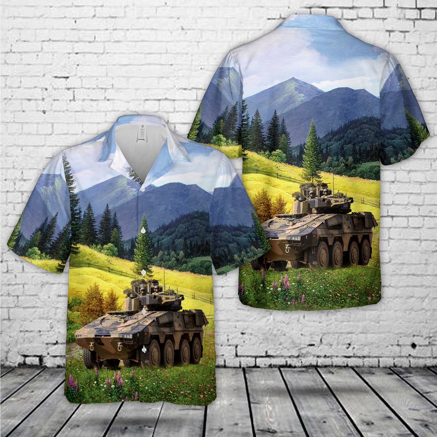 Australian Army Rheinmetall Boxer Combat Reconnaissance Vehicle Hawaiian Shirt