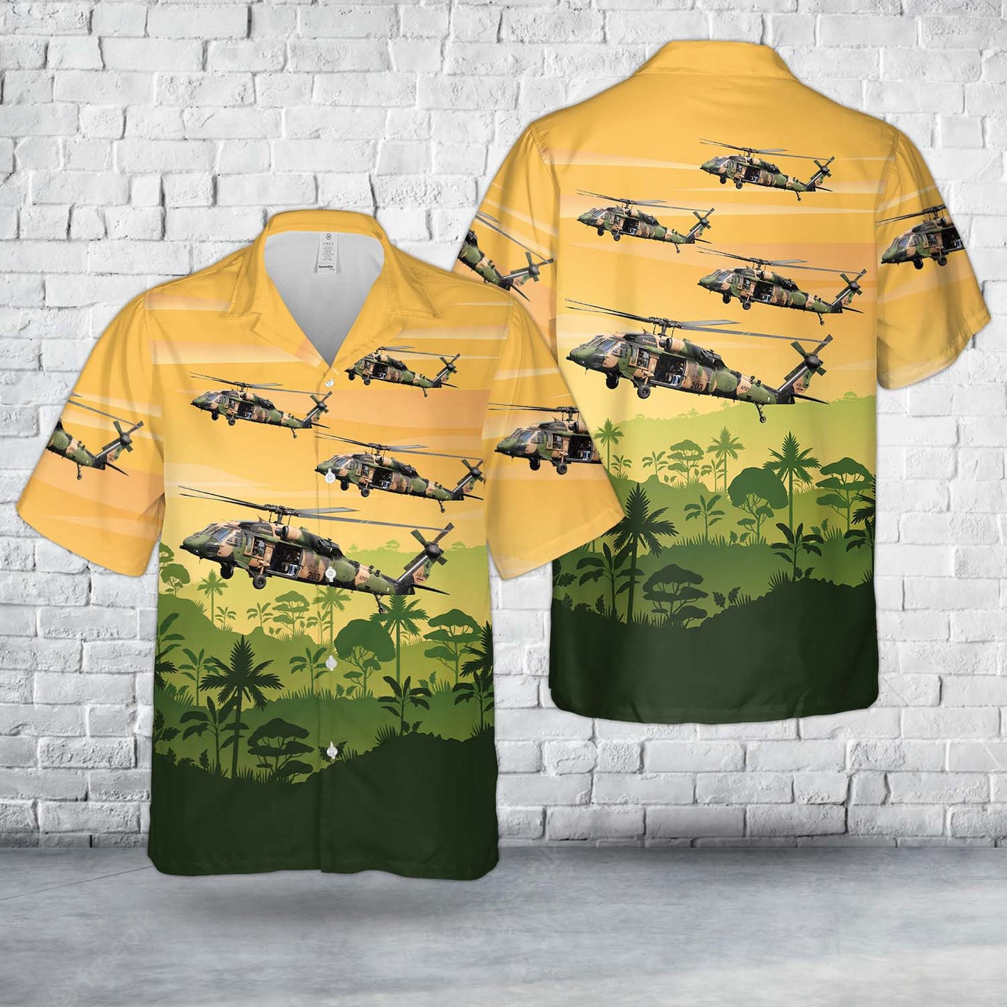 Australian Army Sikorsky S-70A-9 Blackhawk A25-203 "Endeavour" Hawaiian Shirt