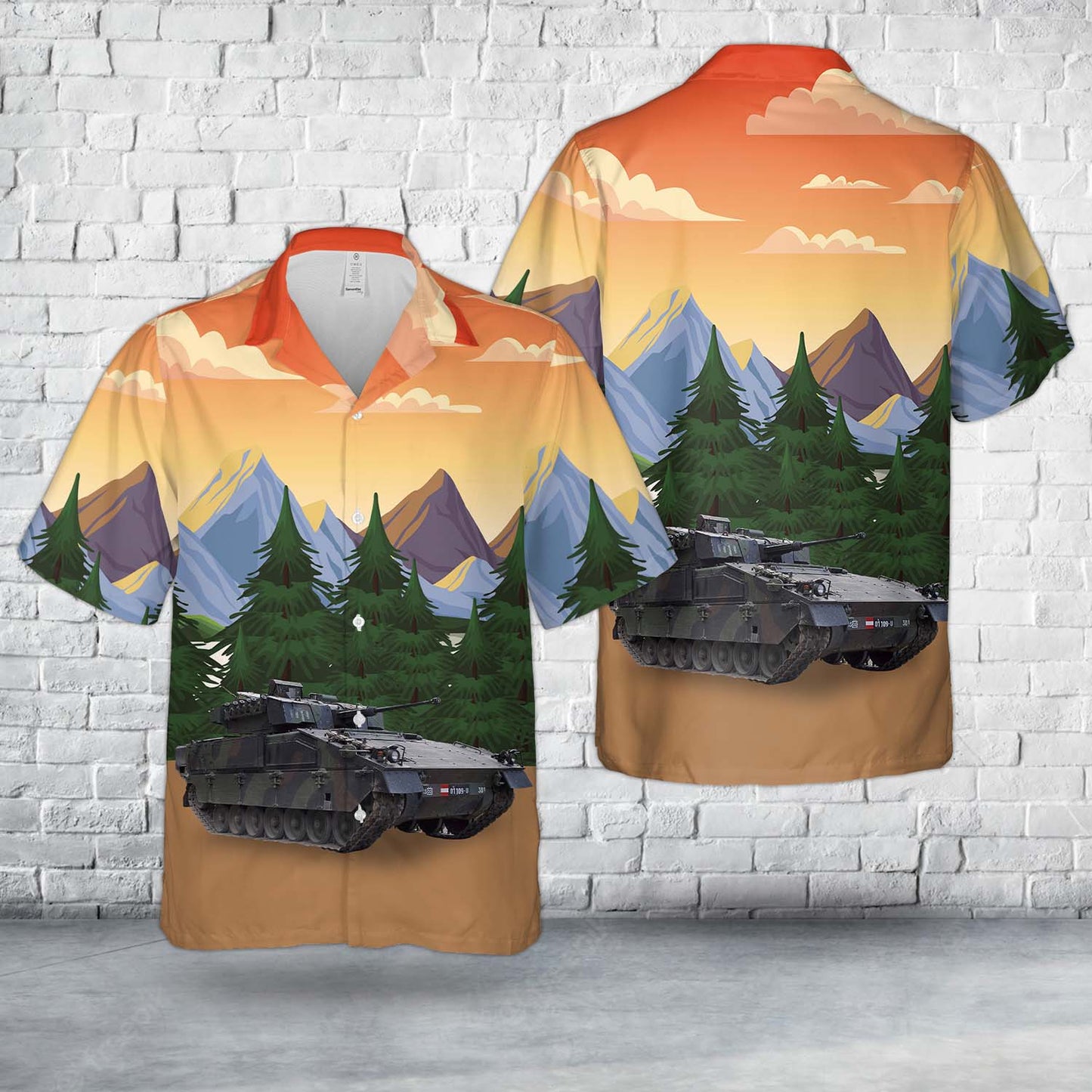 Austrian Armed Forces SPz "Ulan" Hawaiian Shirt