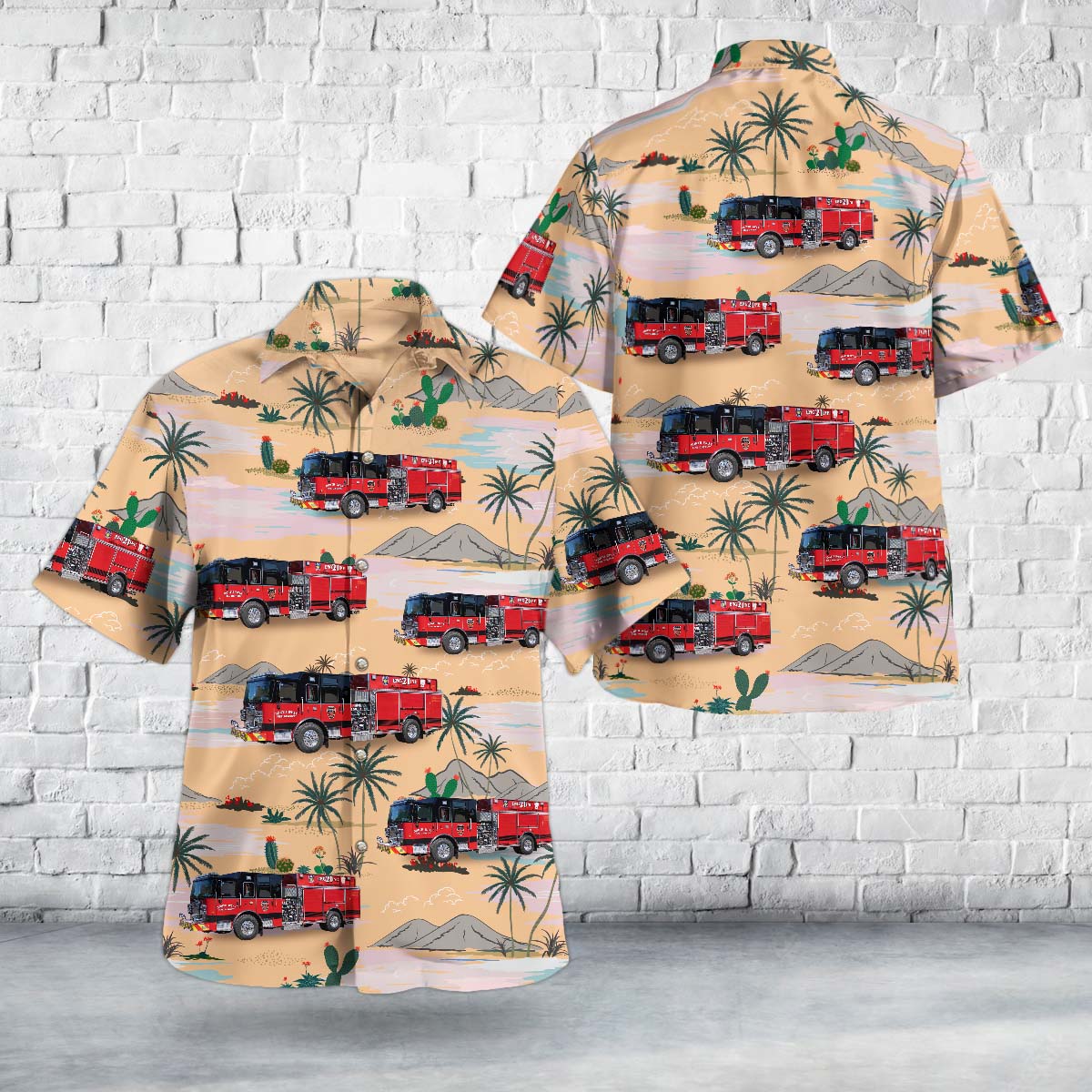 Baldwinsville, New York, North West Fire District Hawaiian Shirt