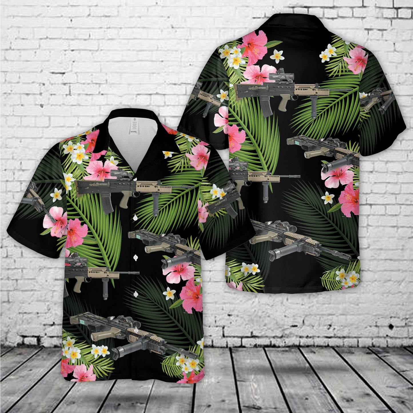British Army L85A2 Assault Rifle Hawaiian Shirt