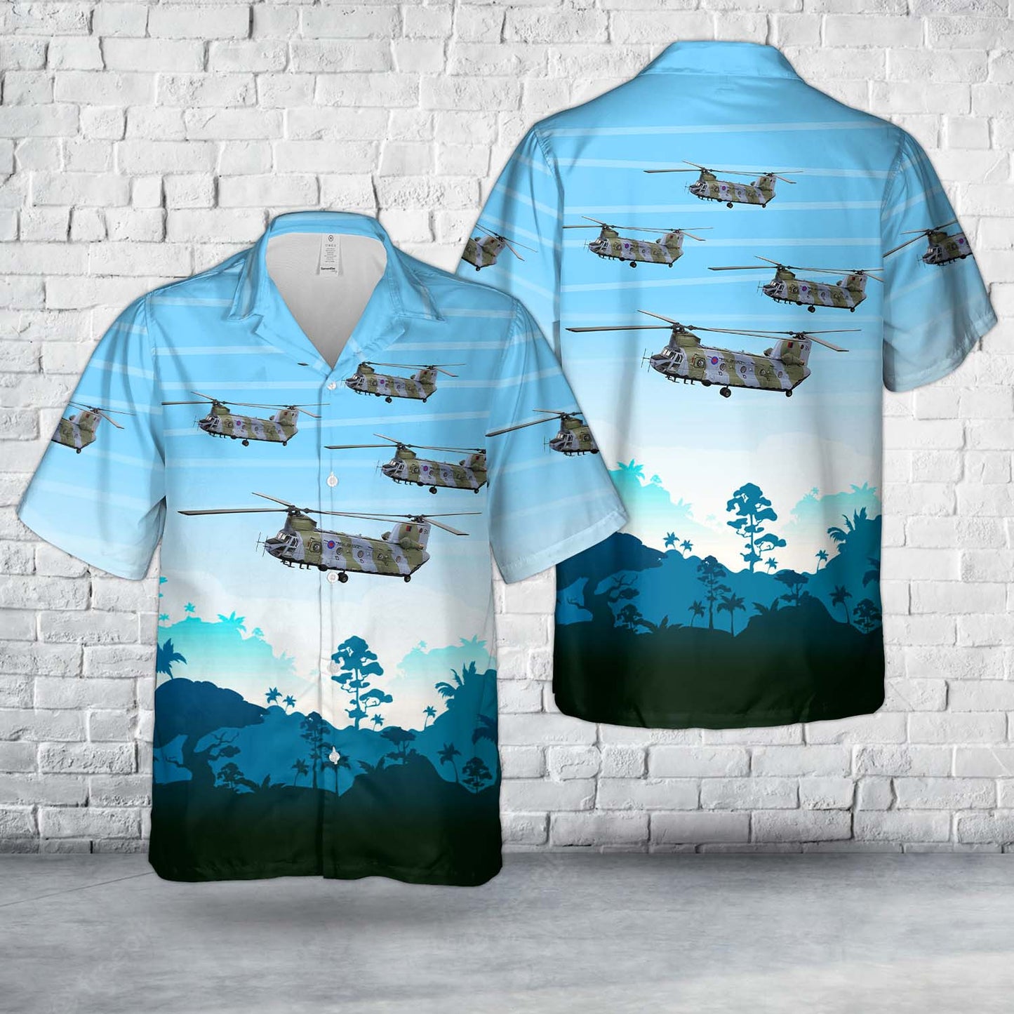 British Royal Air Force CH-47 HC1 Chinook "Bravo November" Falklands 1982 Hawaiian Shirt
