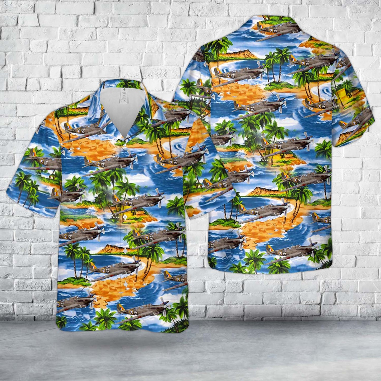 British Royal Navy Fleet Air Arm Fairey Fulmar MK.II Hawaiian Shirt