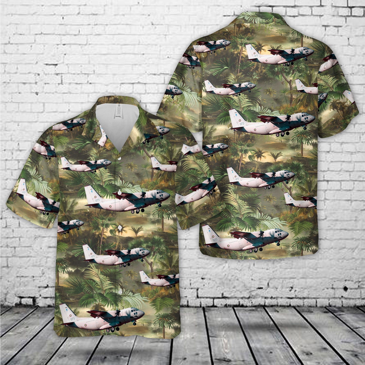 Bulgarian Air Force Alenia C-27J Spartan Hawaiian Shirt
