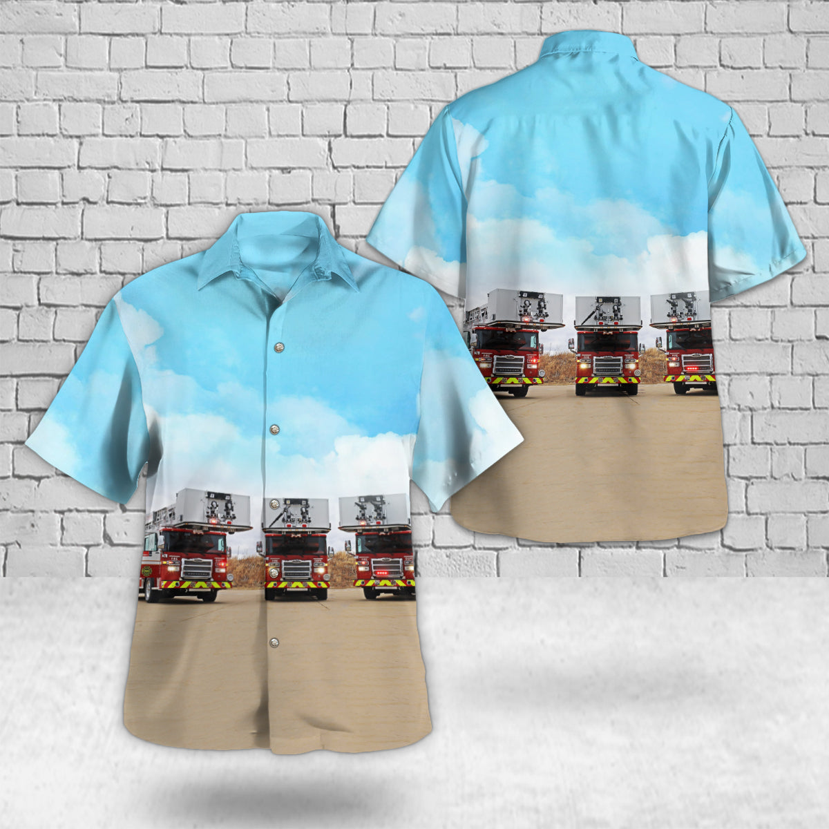 Calgary, Alberta, Calgary Fire Department Hawaiian Shirt